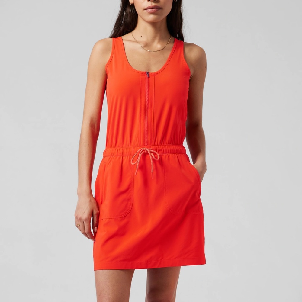NWT Athleta Expedition Dress In Orange
